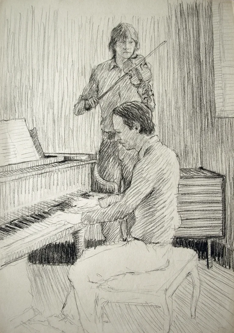 Carboncillo sobre papel Bond, 50 x 35 cm. 1983