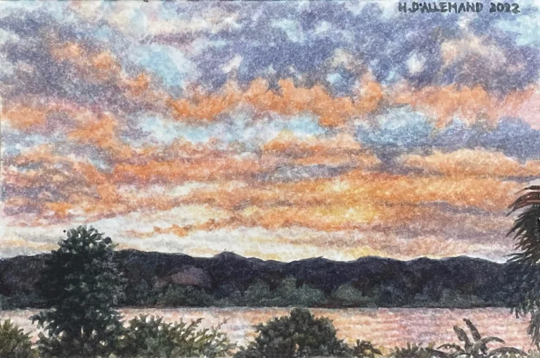 Rivera del Cauca al atardecer